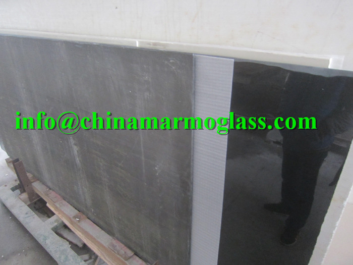 Black Artifical Nano Crystallized Glass Panel Slab