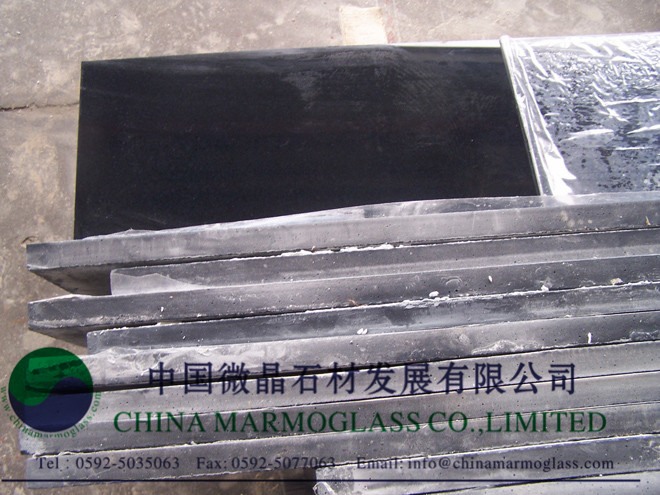 Black Marmoglass, Black Crystallized Stone